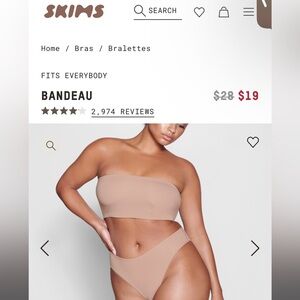 SKIMS 3x Bandeau